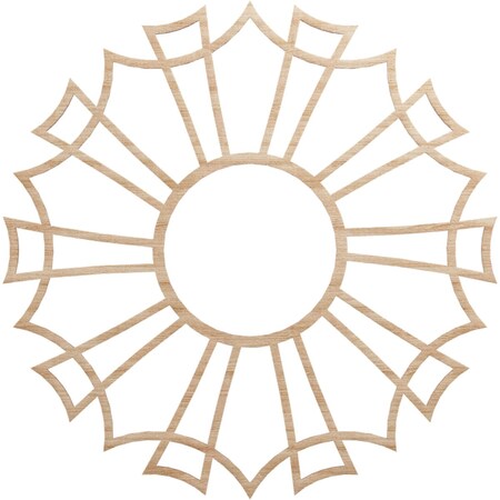 Ekena Millwork Augustus Wood Fretwork Pierced Ceiling Medallion, Alder, 32"OD x 11 1/4"ID x 3/8"T CMWP32X32X0375AUAL